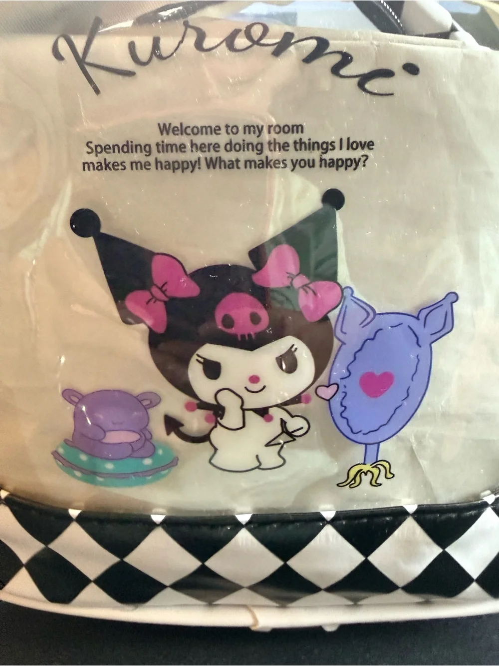 Kuromi 2 Piece cosmetic Bag